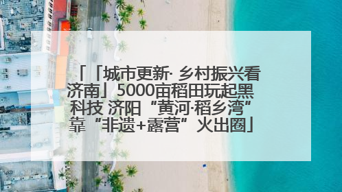 「城市更新· 乡村振兴看济南」5000亩稻田玩起黑科技 济阳“黄河·稻乡湾”靠“非遗+露营”火出圈