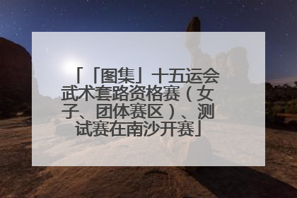 「图集」十五运会武术套路资格赛（女子、团体赛区）、测试赛在南沙开赛