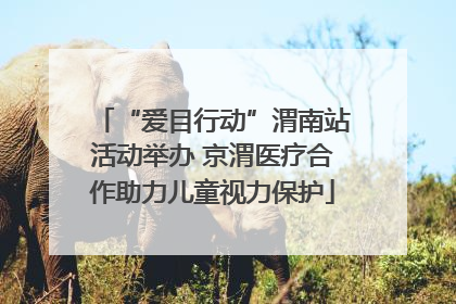 “爱目行动”渭南站活动举办 京渭医疗合作助力儿童视力保护