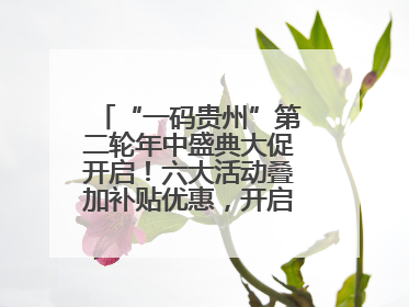 “一码贵州”第二轮年中盛典大促开启！六大活动叠加补贴优惠，开启省钱购物新体验
