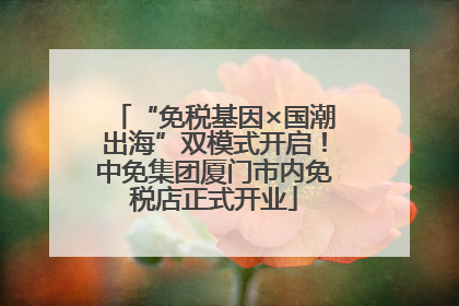 “免税基因×国潮出海”双模式开启！中免集团厦门市内免税店正式开业