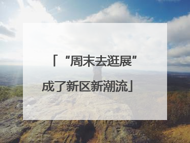 “周末去逛展”成了新区新潮流