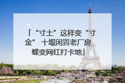 “寸土”这样变“寸金” 十堰闲置老厂房蝶变网红打卡地