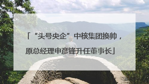 “头号央企”中核集团换帅，原总经理申彦锋升任董事长