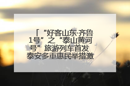 “好客山东·齐鲁1号”之“泰山黄河号”旅游列车首发 泰安多重惠民举措激活文旅消费新动能