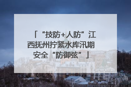 “技防+人防”江西抚州拧紧水库汛期安全“防御弦”