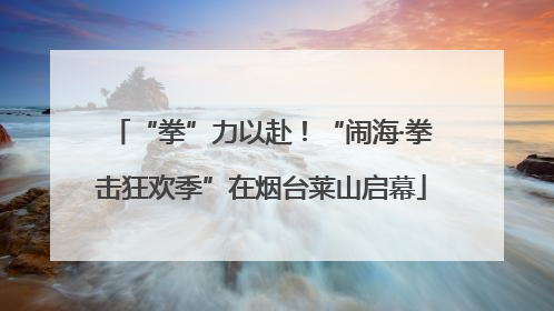 “拳”力以赴！“闹海·拳击狂欢季”在烟台莱山启幕