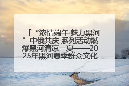 “浓情端午·魅力黑河”中俄共庆 系列活动燃爆黑河清凉一夏——2025年黑河夏季群众文化活动启幕 多元文化赋能边境文旅新高地