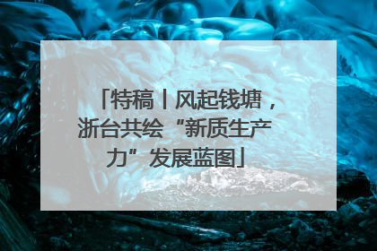 特稿丨风起钱塘，浙台共绘“新质生产力”发展蓝图