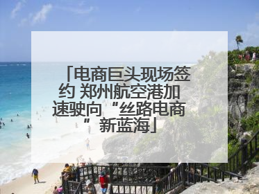电商巨头现场签约 郑州航空港加速驶向“丝路电商”新蓝海