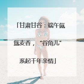 甘肃甘谷：端午氤氲麦香，“谷角儿”系起千年亲情