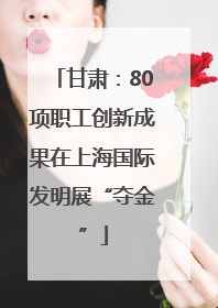 甘肃：80项职工创新成果在上海国际发明展“夺金”