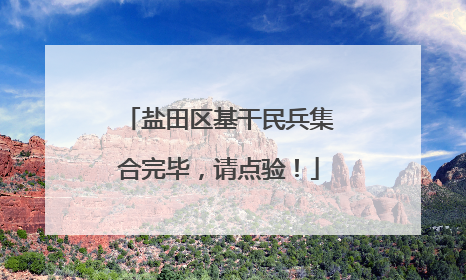 盐田区基干民兵集合完毕，请点验！