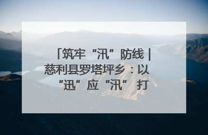 筑牢“汛”防线｜慈利县罗塔坪乡：以“迅”应“汛” 打赢暴雨防御战