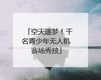空天逐梦！千名青少年无人机赛场秀技