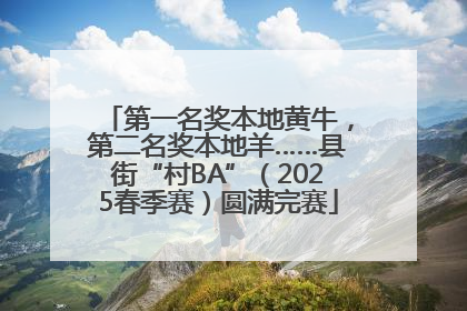 第一名奖本地黄牛，第二名奖本地羊……县街“村BA”（2025春季赛）圆满完赛