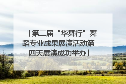 第二届“华舞行”舞蹈专业成果展演活动第四天展演成功举办
