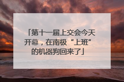 第十一届上交会今天开幕，在南极“上班”的机器狗回来了