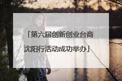 第六届创新创业台商沈阳行活动成功举办