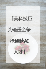美科技巨头砸重金争抢稀缺AI人才