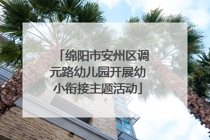 绵阳市安州区调元路幼儿园开展幼小衔接主题活动