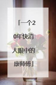 一个20年快消人眼中的康师傅