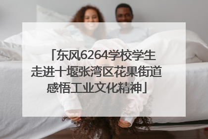 东风6264学校学生走进十堰张湾区花果街道感悟工业文化精神