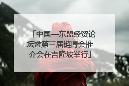 中国—东盟经贸论坛暨第三届链博会推介会在吉隆坡举行