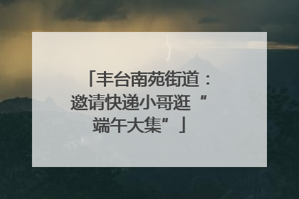 丰台南苑街道：邀请快递小哥逛“端午大集”