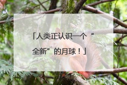 人类正认识一个“全新”的月球！