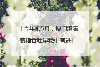 今年前5月，厦门港集装箱吞吐量稳中有进