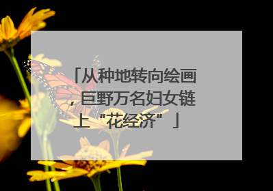 从种地转向绘画，巨野万名妇女链上“花经济”