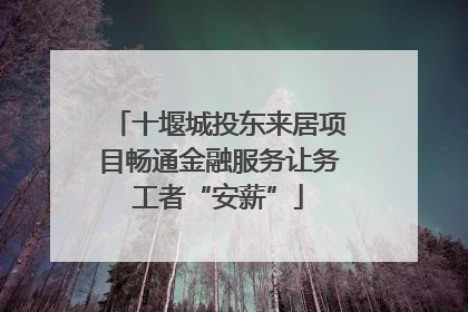 十堰城投东来居项目畅通金融服务让务工者“安薪”