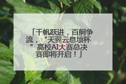 千帆跃进，百舸争流，“天翼云息壤杯”高校AI大赛总决赛即将开启！