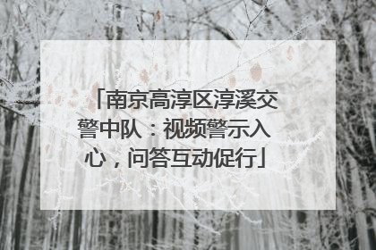 南京高淳区淳溪交警中队：视频警示入心，问答互动促行