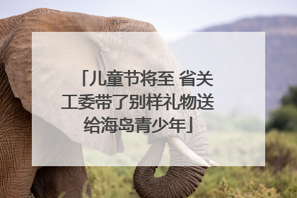 儿童节将至 省关工委带了别样礼物送给海岛青少年