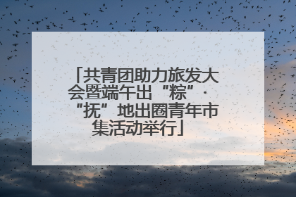 共青团助力旅发大会暨端午出“粽”·“抚”地出圈青年市集活动举行