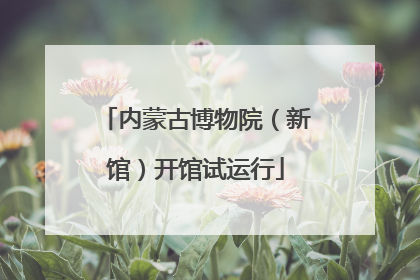 内蒙古博物院（新馆）开馆试运行
