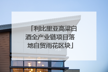 利比里亚高粱白酒全产业链项目落地自贸雨花区块