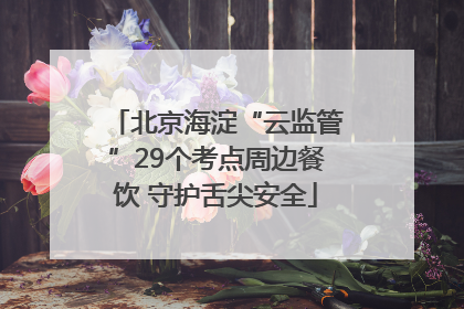 北京海淀“云监管”29个考点周边餐饮 守护舌尖安全