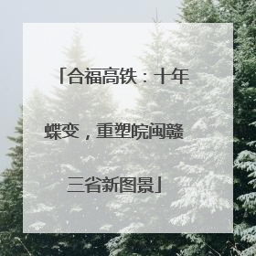 合福高铁：十年蝶变，重塑皖闽赣三省新图景