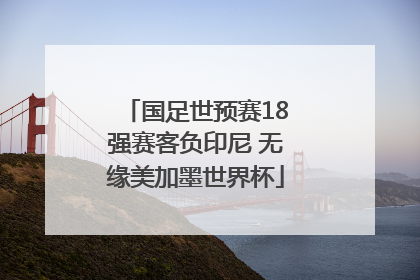 国足世预赛18强赛客负印尼 无缘美加墨世界杯