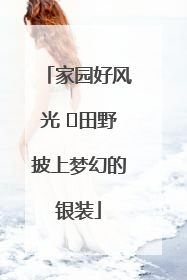 家园好风光 ⎮田野披上梦幻的银装