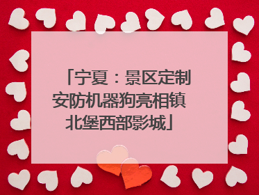 宁夏：景区定制安防机器狗亮相镇北堡西部影城