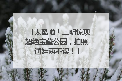 太酷啦！三明惊现超绝宝藏公园，拍照遛娃两不误！
