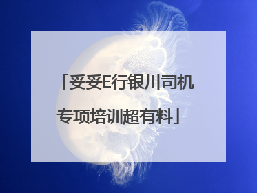 妥妥E行银川司机专项培训超有料