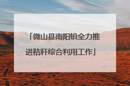 微山县南阳镇全力推进秸秆综合利用工作