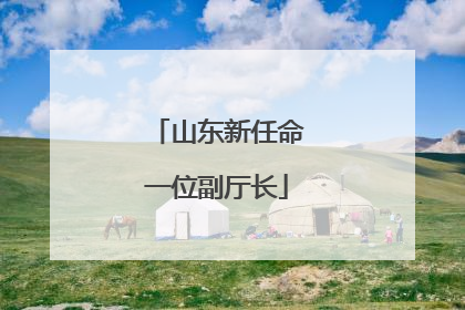 山东新任命一位副厅长