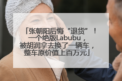 张朝阳后悔“退货”！一个绝版Labubu，被胡润拿去换了一辆车，整车原价值上百万元