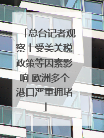 总台记者观察丨受美关税政策等因素影响 欧洲多个港口严重拥堵